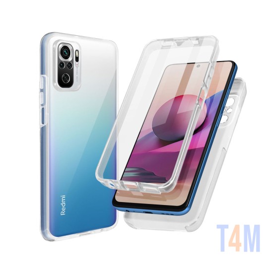 360º Silicon Case for Xiaomi Redmi Note 10/10s Transparent